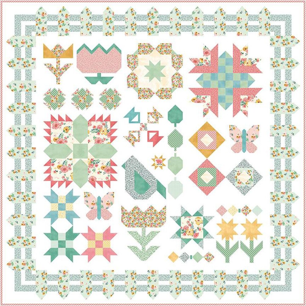 Garden Variety Quilt Kit by Natalie Crabtree for Riley Blake Designs